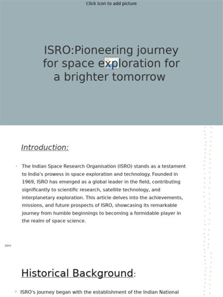 A Pioneering Journey Into Space
